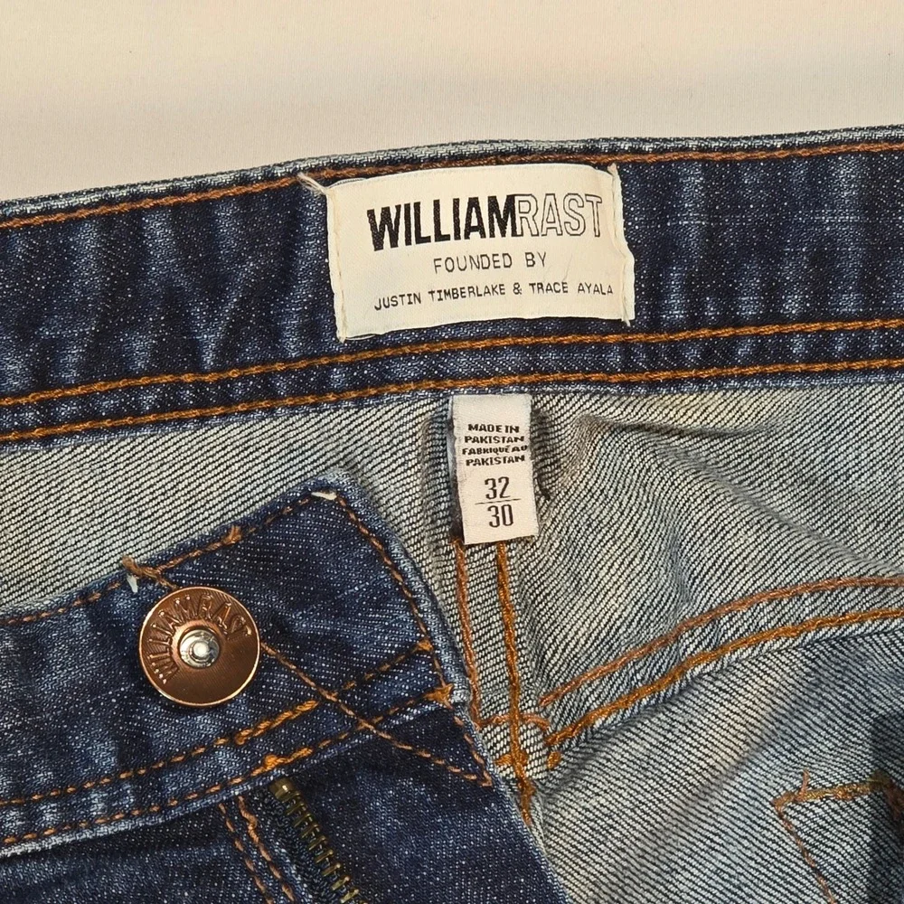 William Rast Mens Legacy Relax Straight Dark Wash Denim Jeans 32x30 MBWR-001-30L - Picture 5 of 16